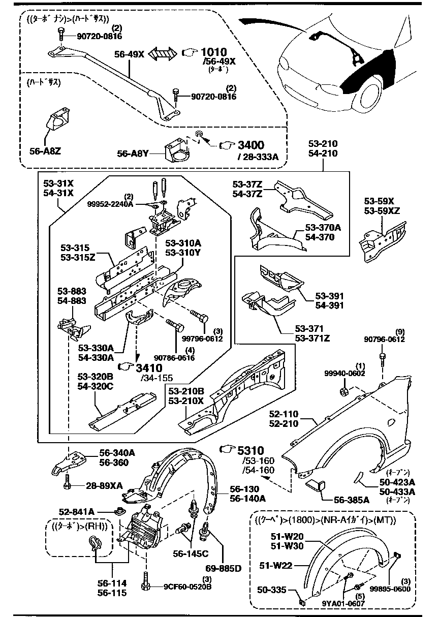 Fender & Wheel Apron Panels