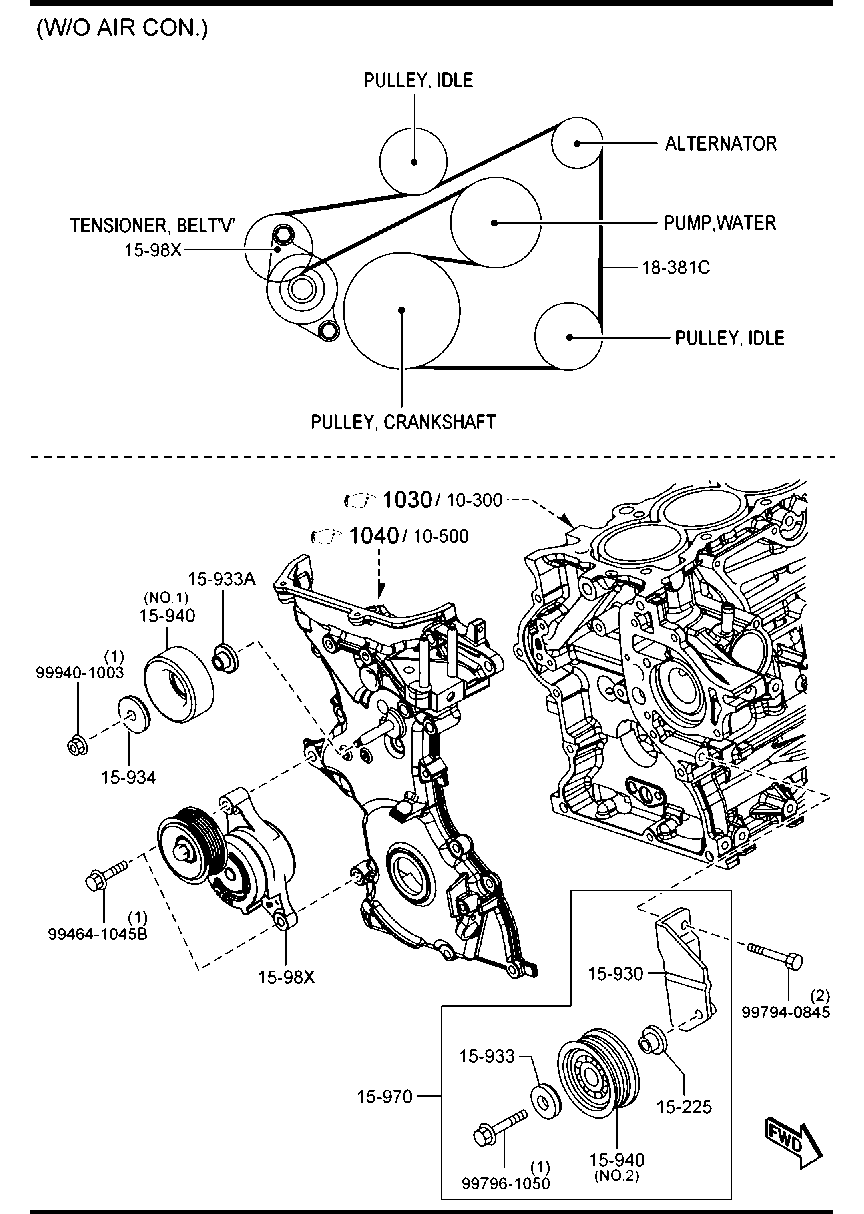Bracket Pulley Belt
