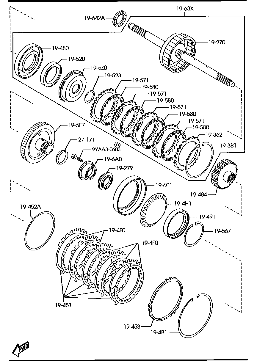 Transmission Governor, Low & Reverse Piston