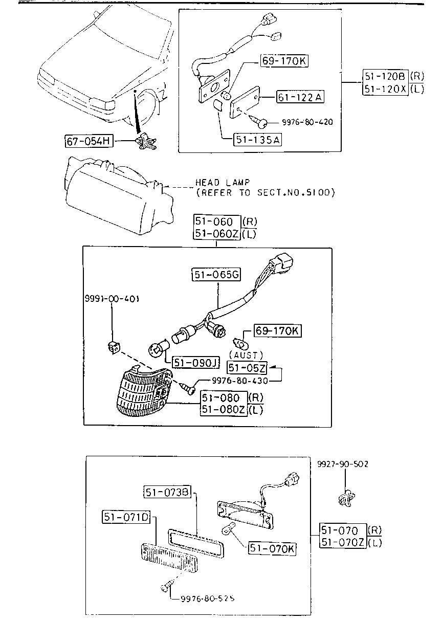 Front Combination Lamps