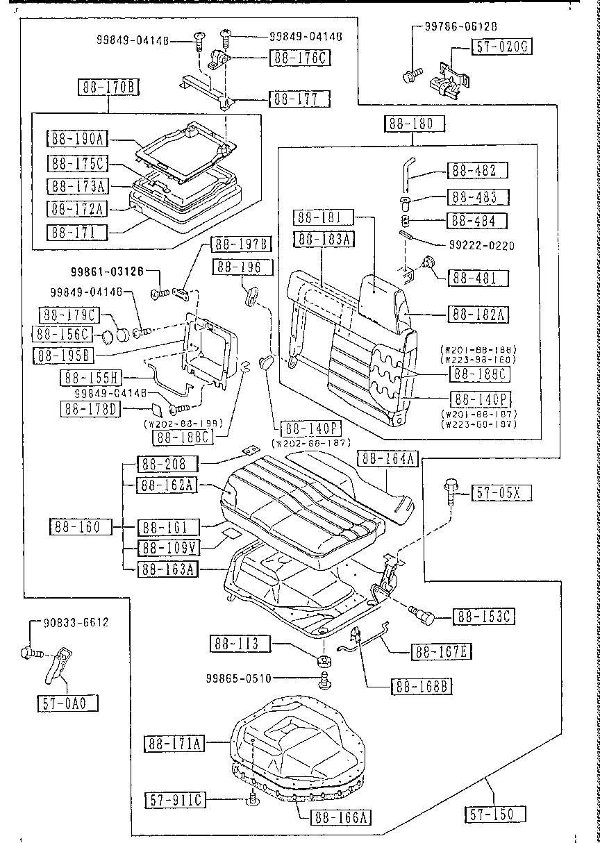 W223-88-16408 Genuine Mazda Mat,Silencer | Megazip