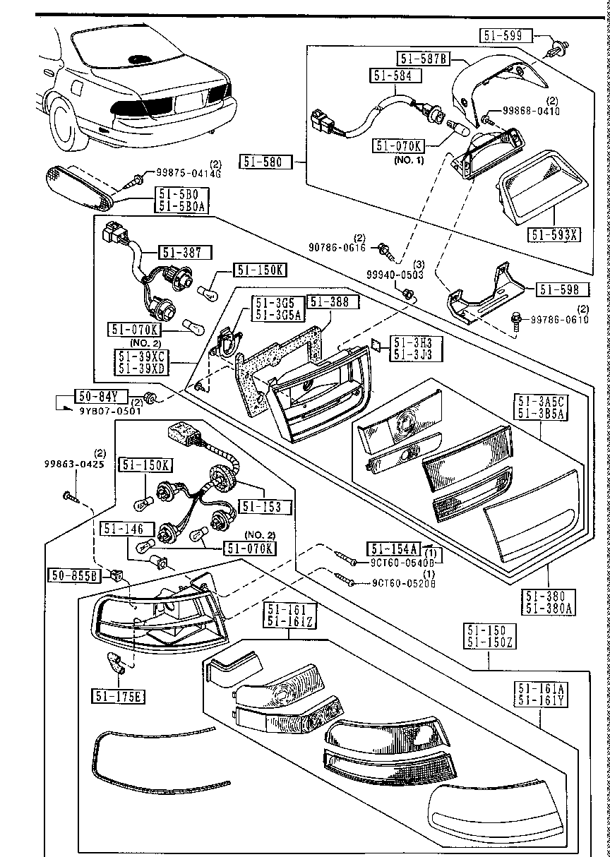 Rear Combination Lamps