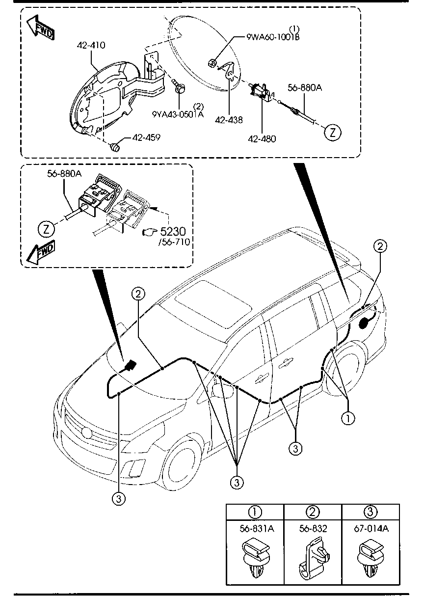 Abridor de tapa de combustible