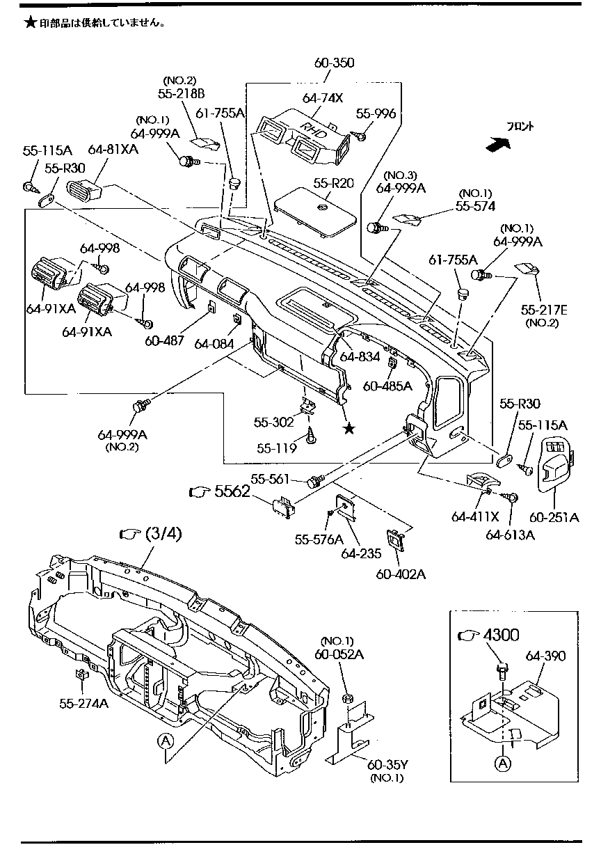 Dashboard, Related Parts