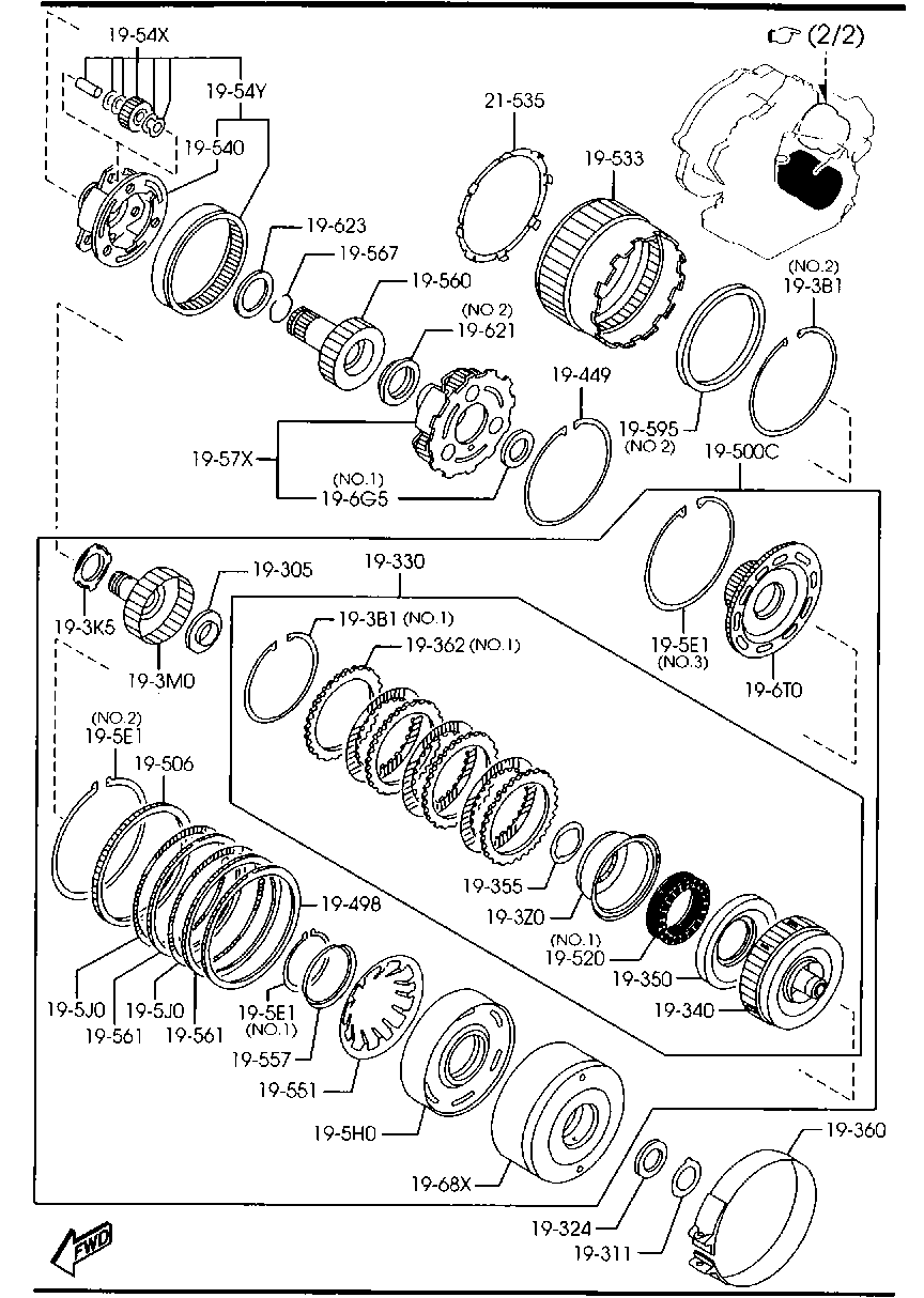 Transmission Clutches & Planetary Gears
