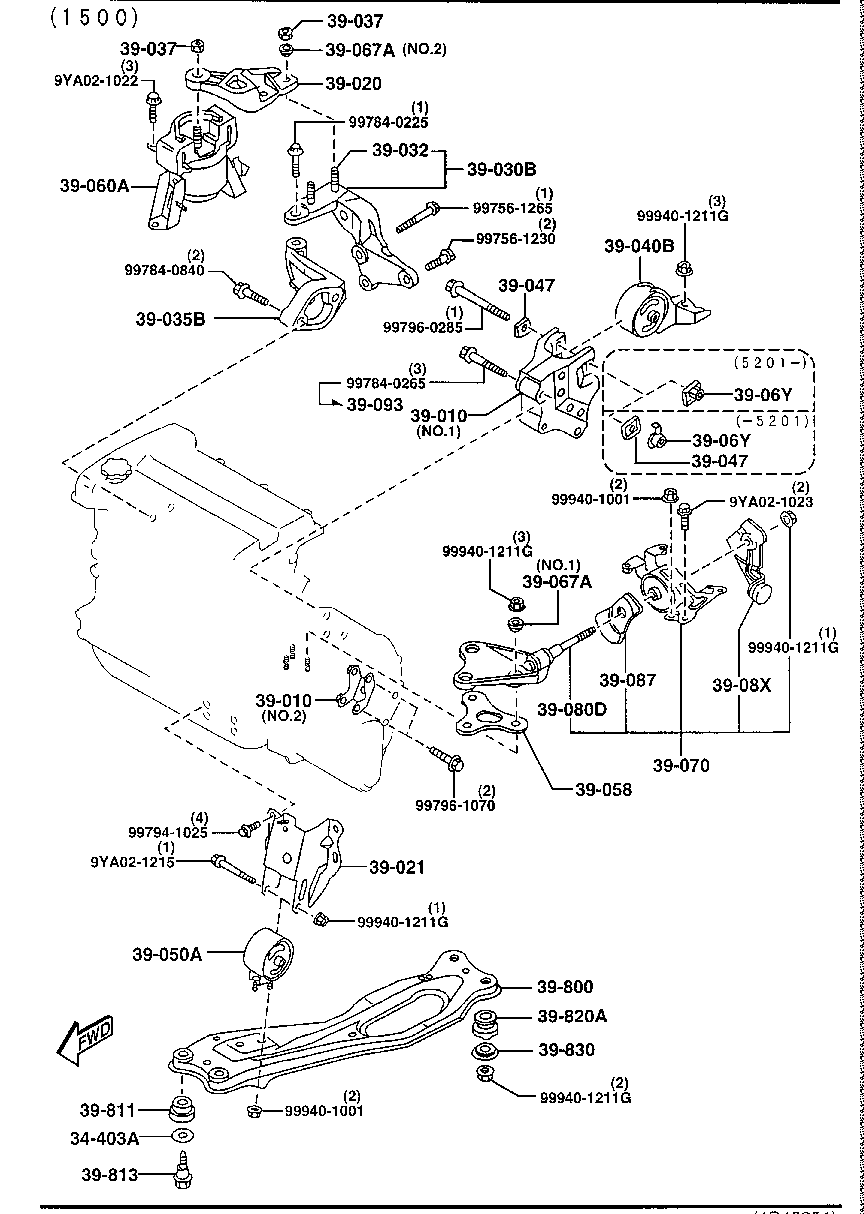 Engine & T/Mission Mountings