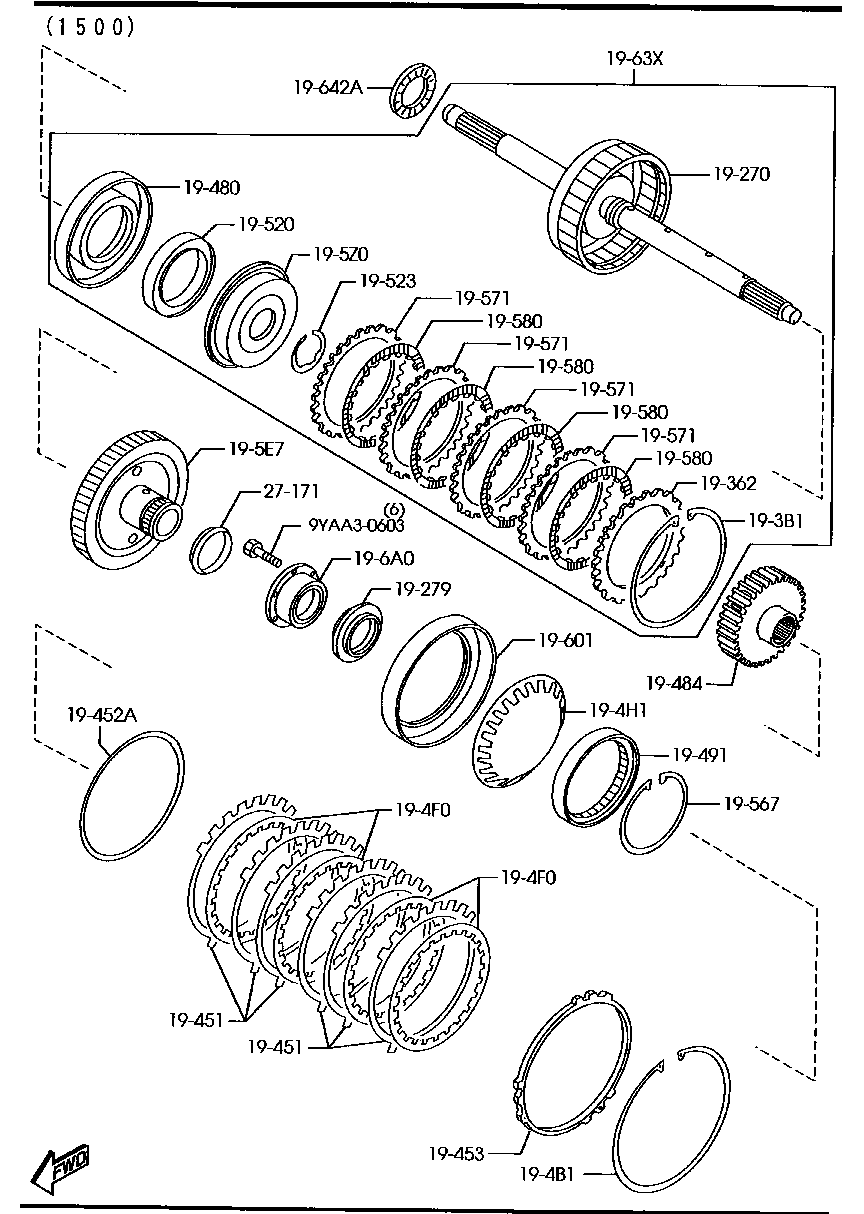 Transmission Governor, Low & Reverse Piston