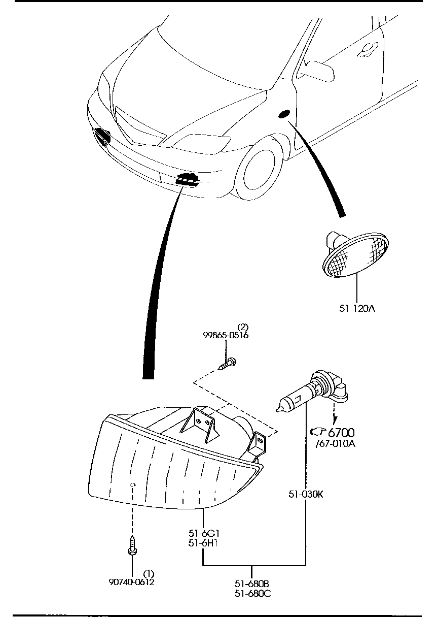 Front Combination Lamps
