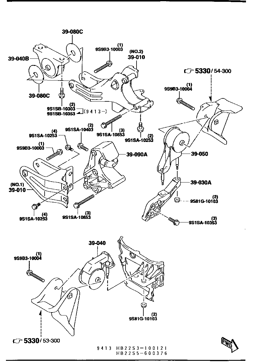 Engine & T/Mission Mountings