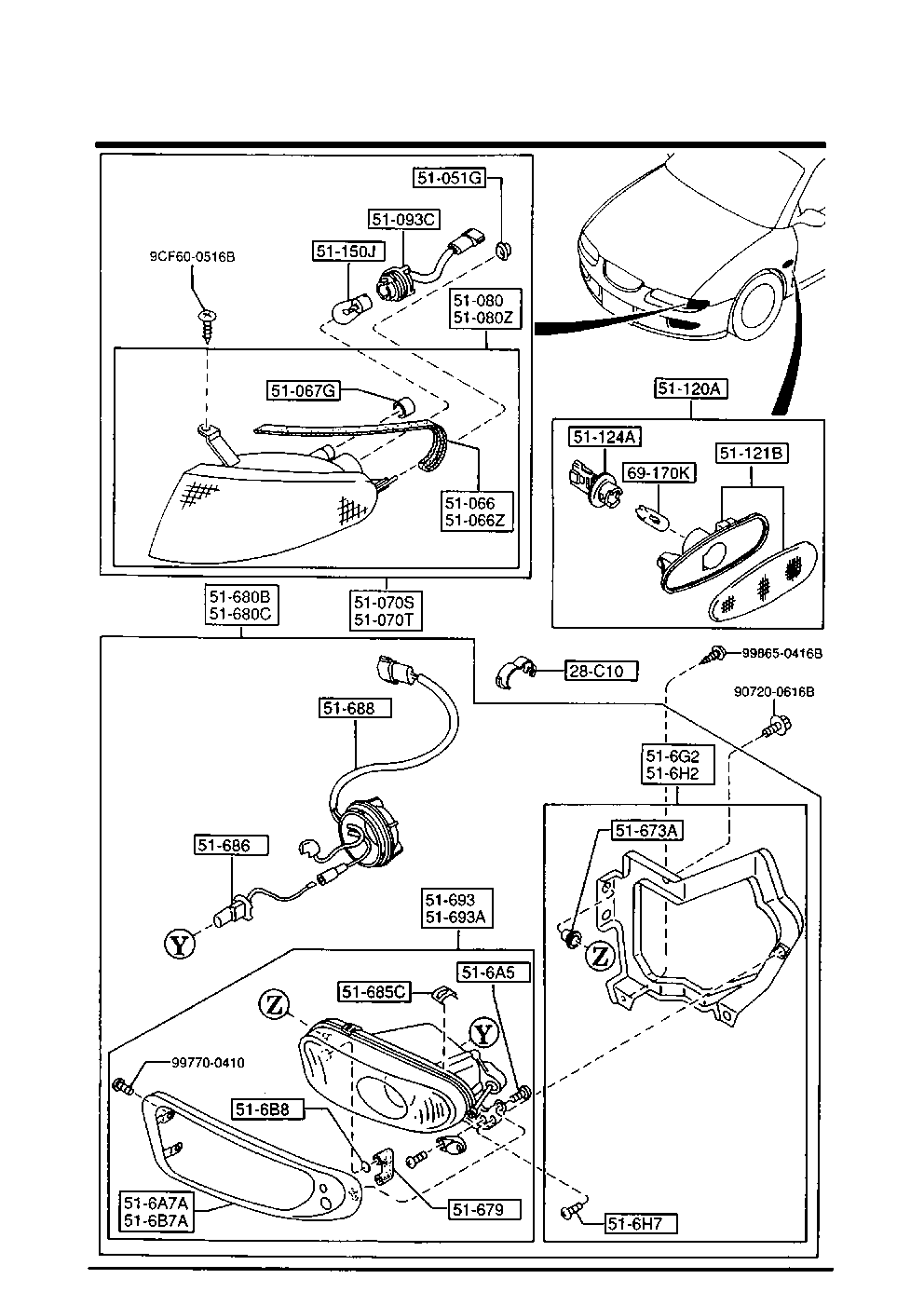 Front Combination Lamps