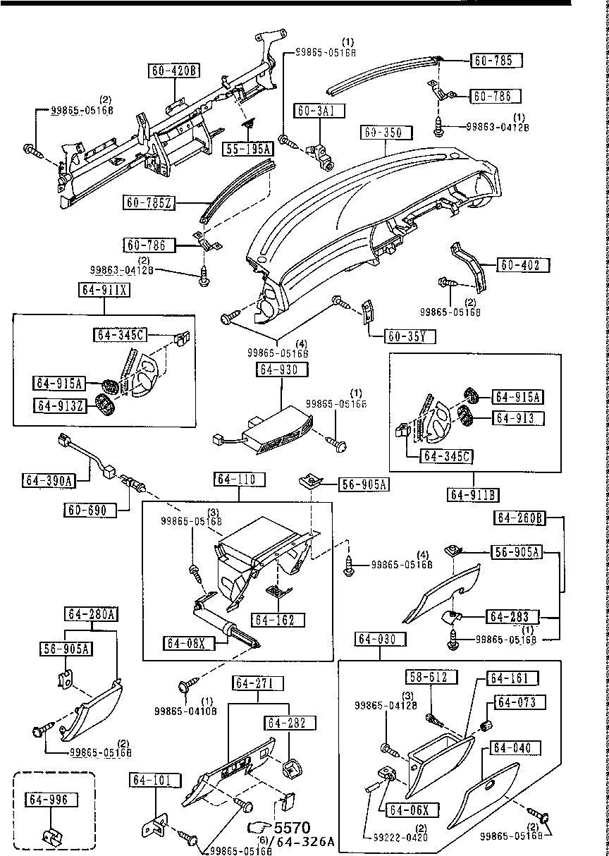 Dashboard, Related Parts