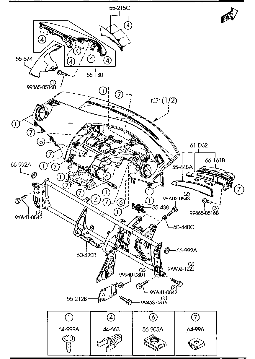 Dashboard, Related Parts