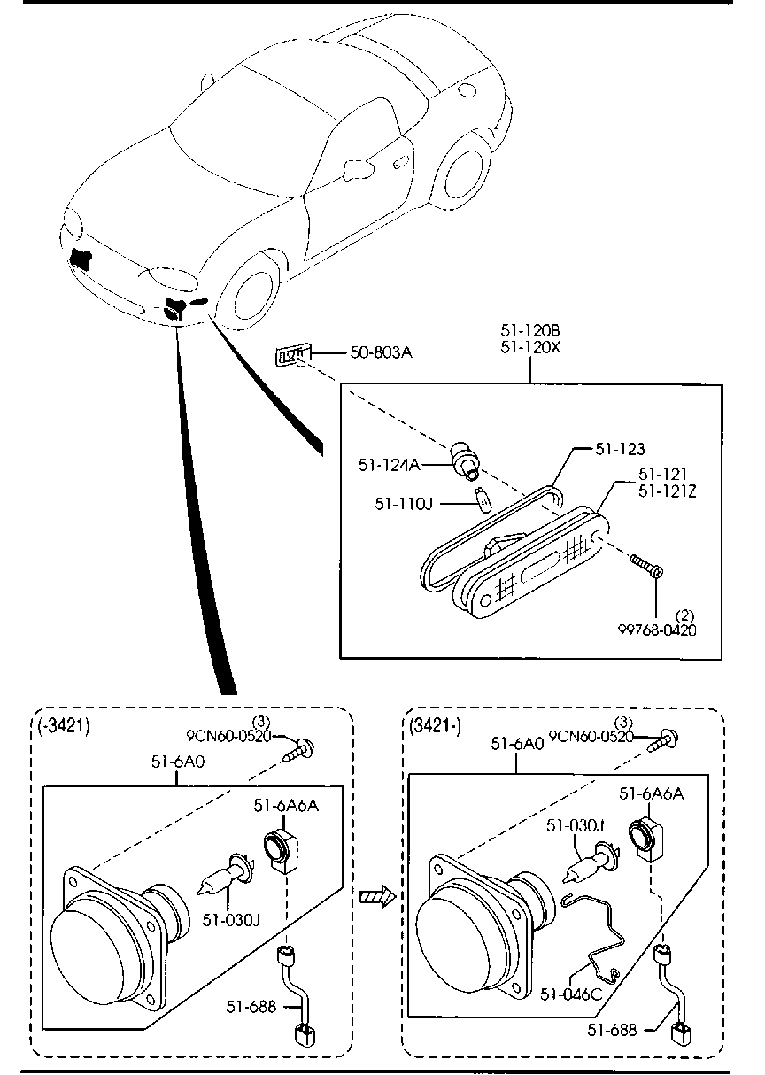 Front Combination Lamps