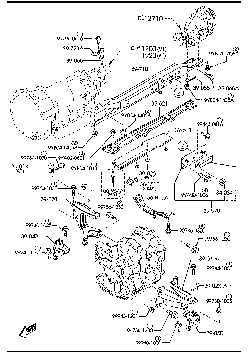 Engine & T/Mission Mountings
