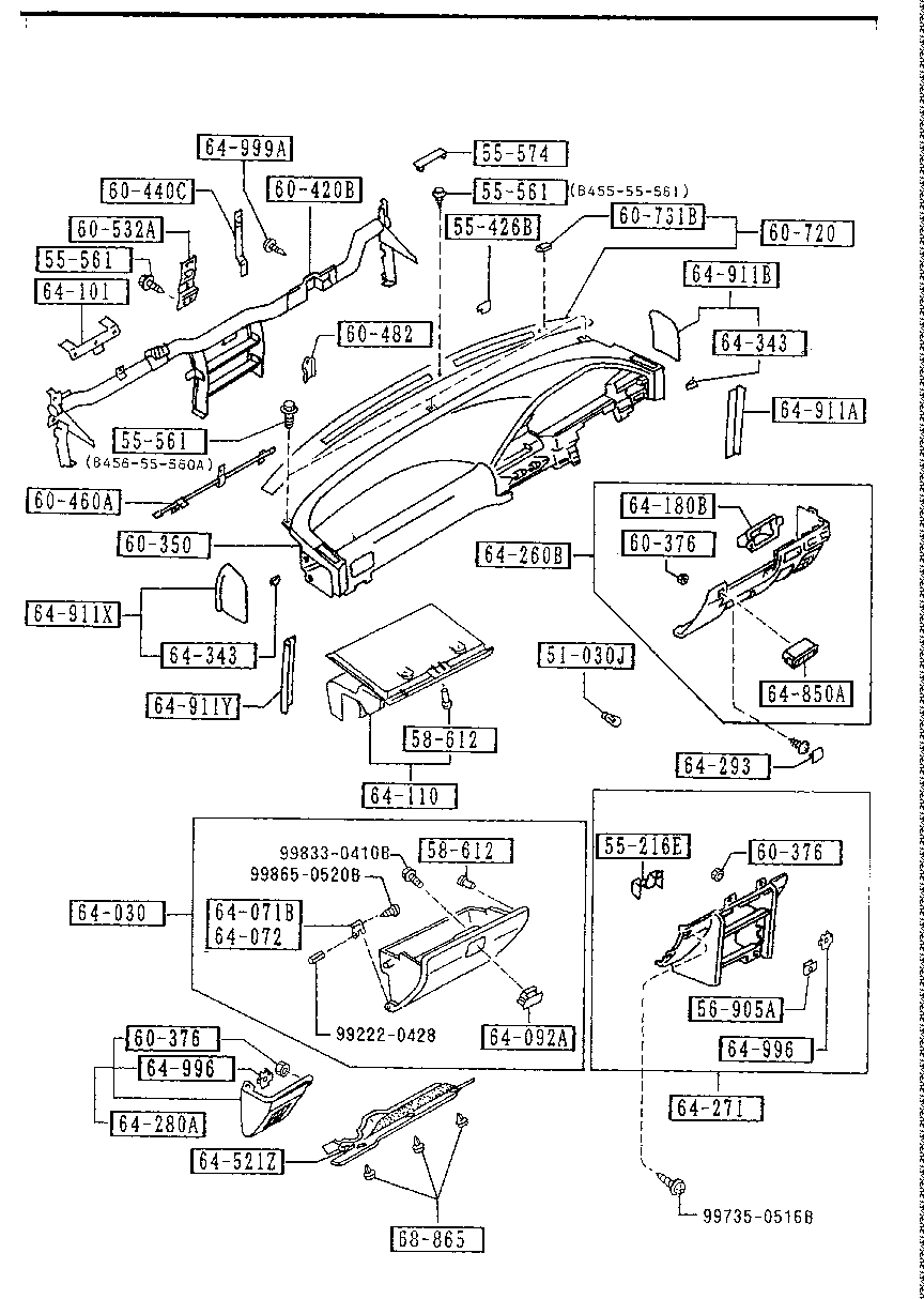 Dashboard, Related Parts