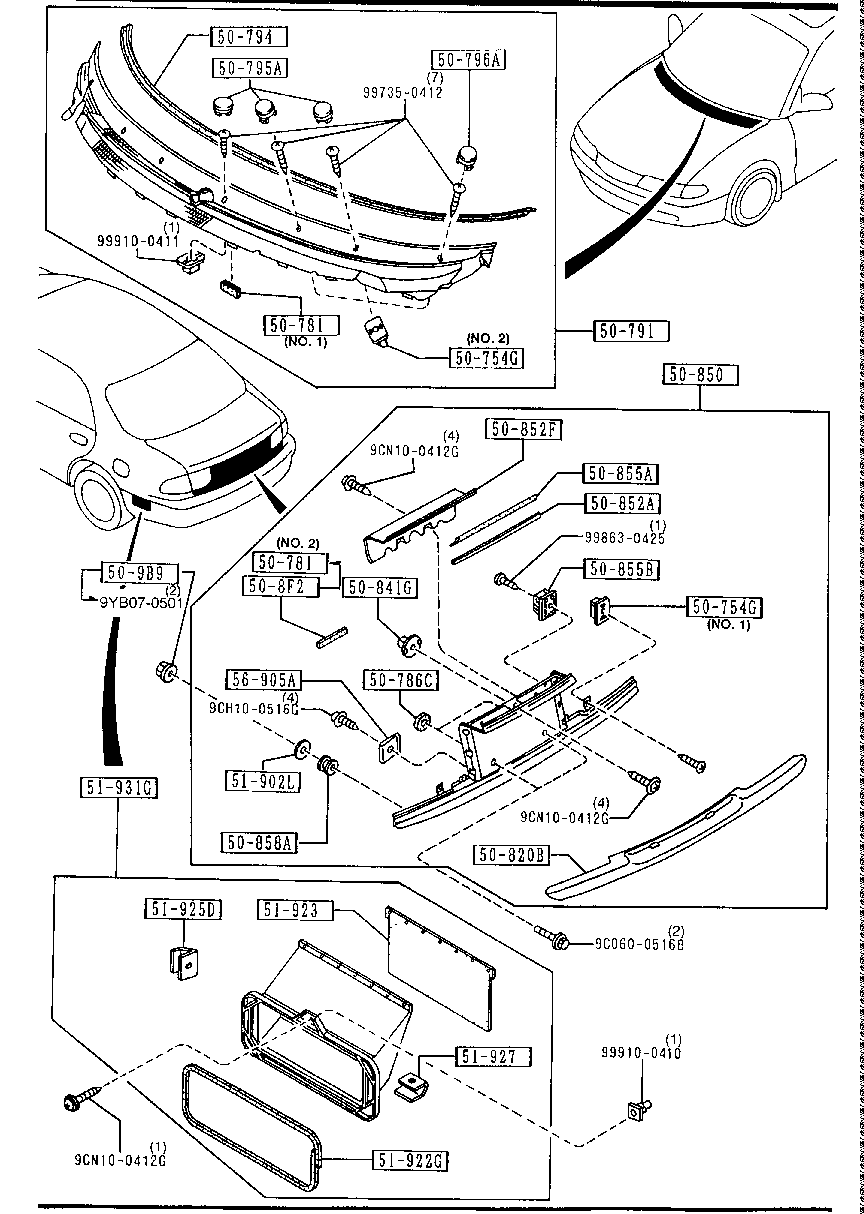 Rejillas de capó y extractores