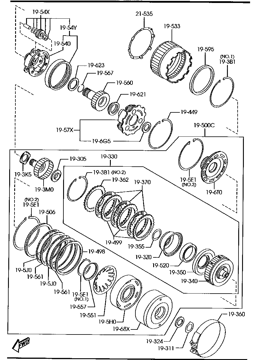Transmission Clutches & Planetary Gears