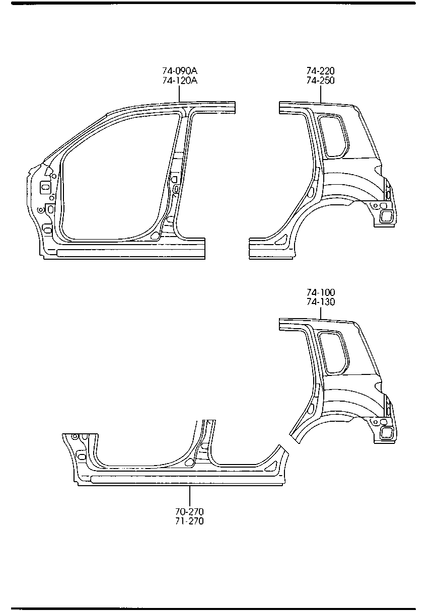 DDY0-71-271 Panel(L),Side Sill Mazda | YoshiParts