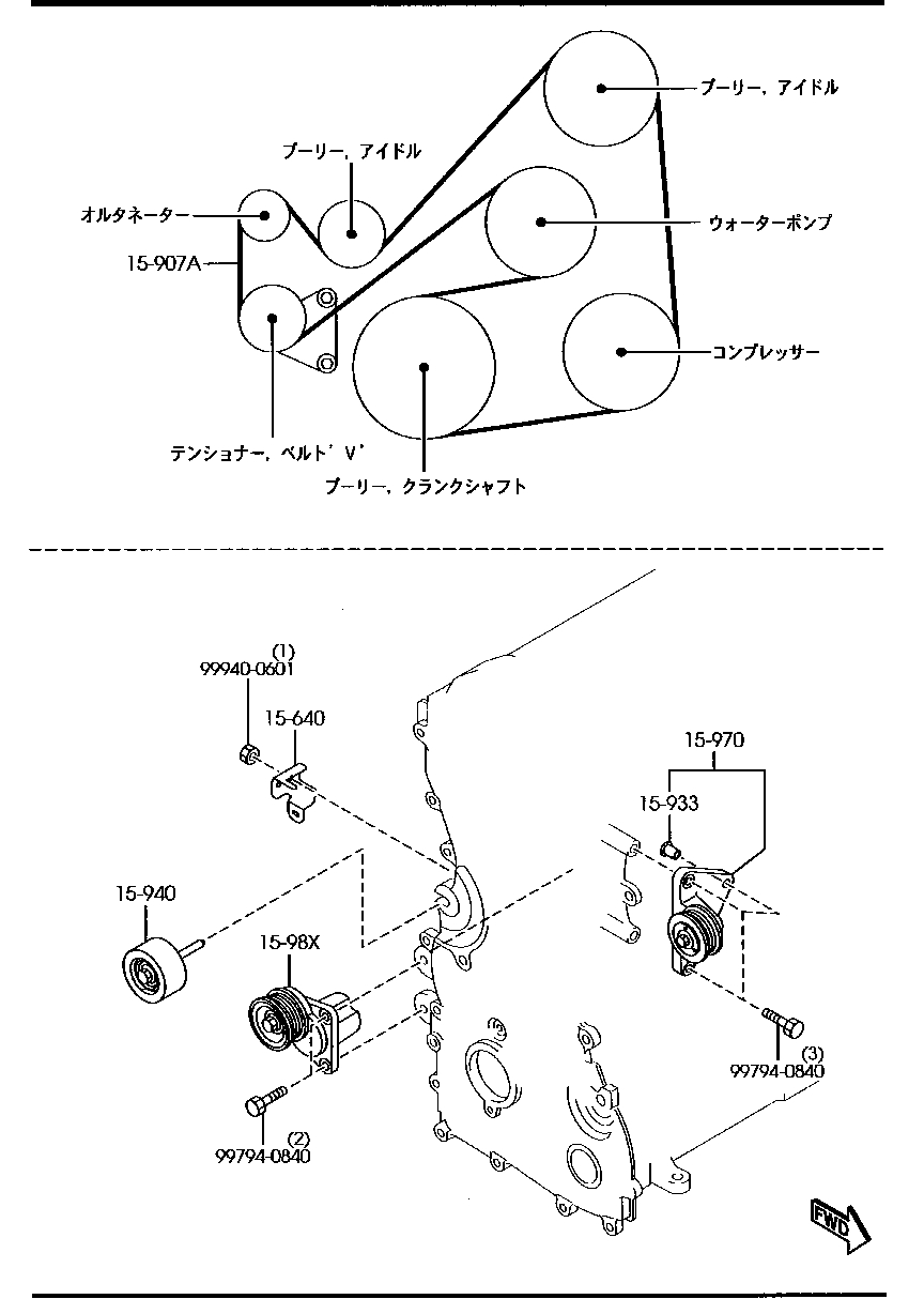 Bracket Pulley Belt