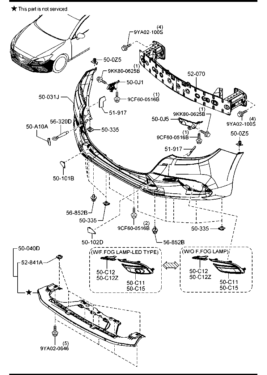 Parachoques delantero