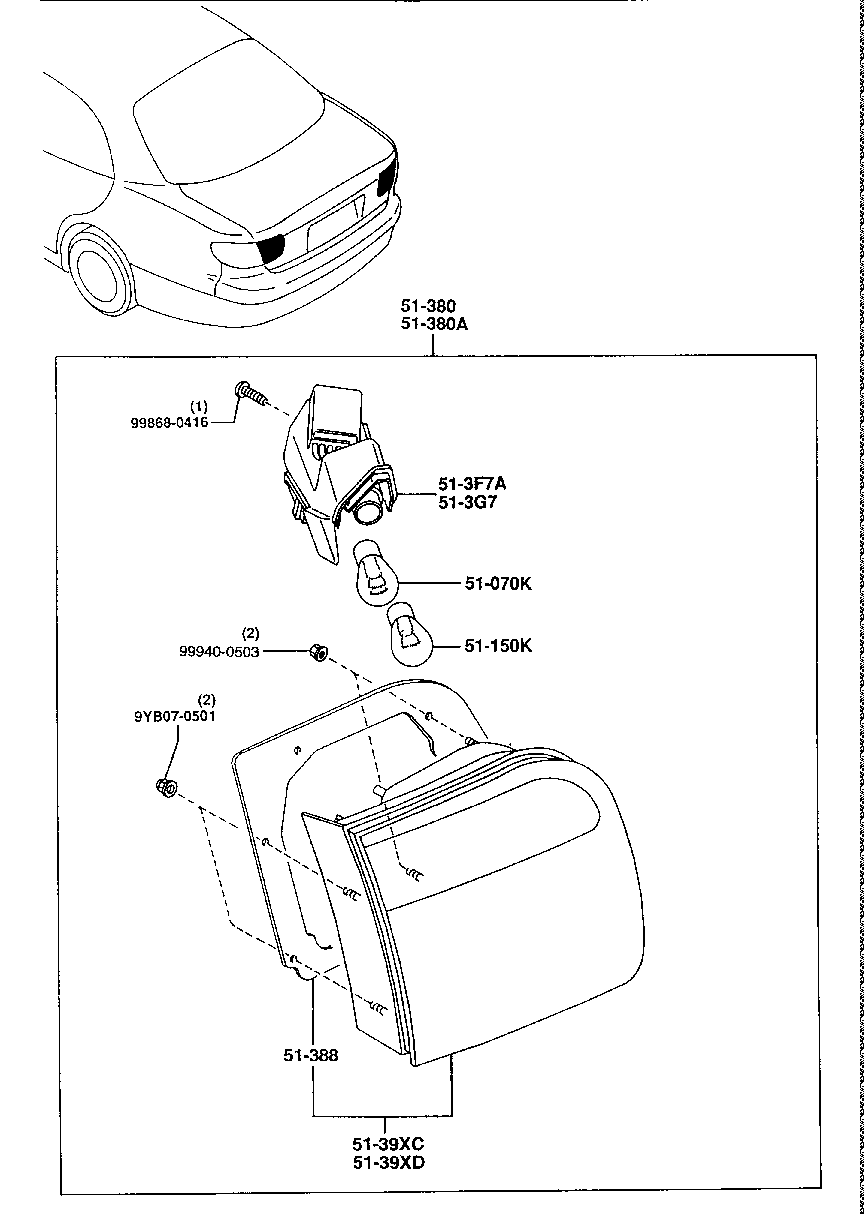 Trunk Lid Lamps