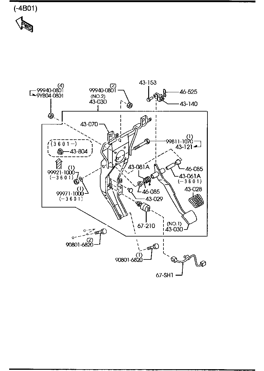 Clutch Brake Pedals