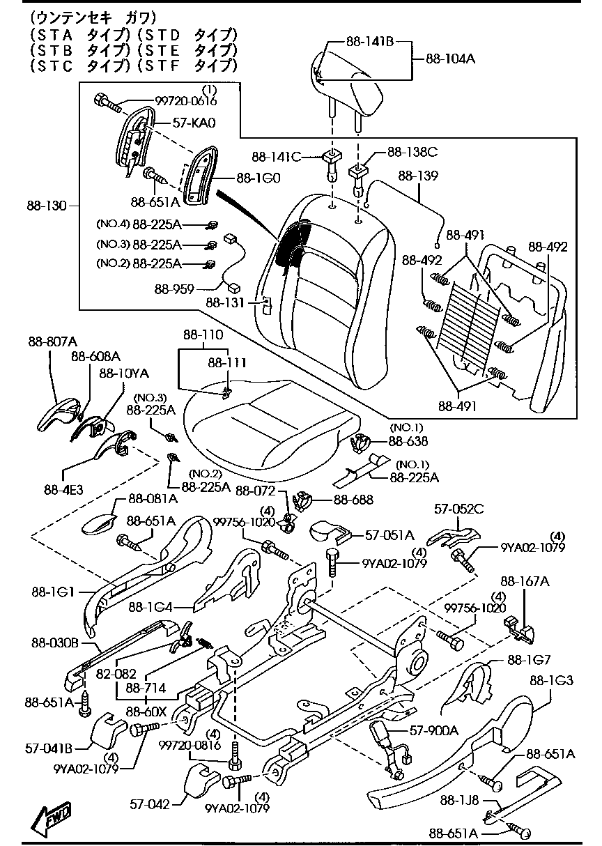 Asientos delanteros