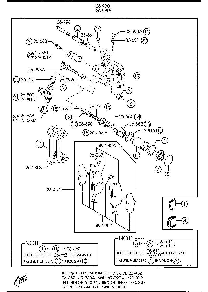 Rear Brake Mechanisms