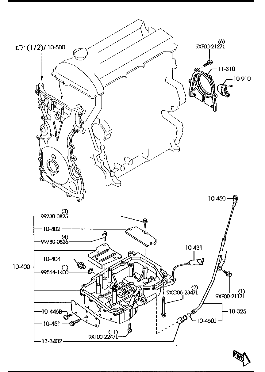 Oil Pan, Timing Cover