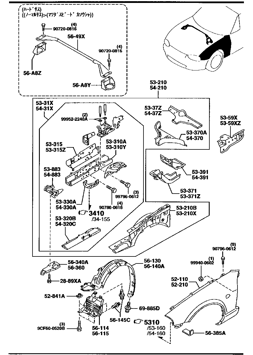 Fender & Wheel Apron Panels