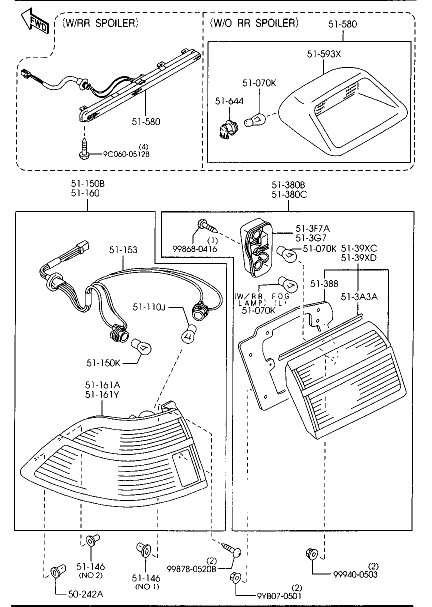 Rear Combination Lamps