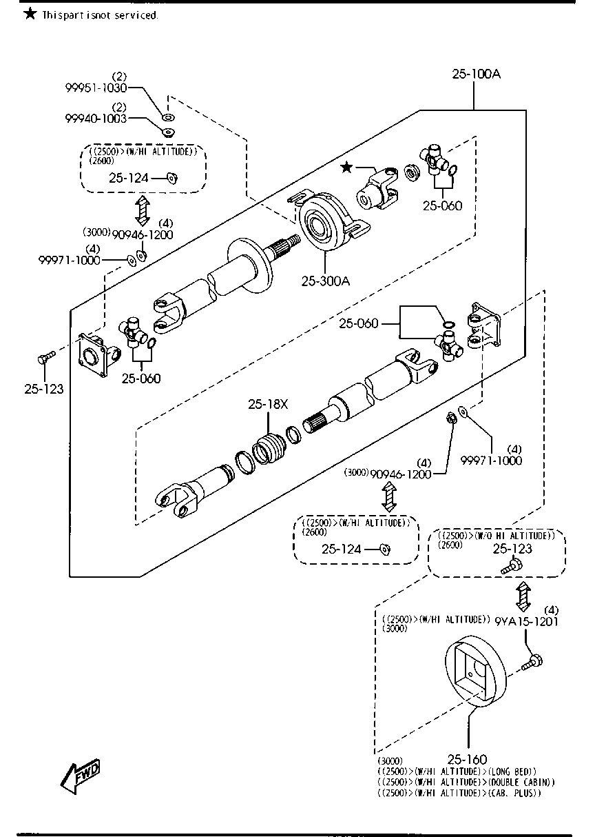 Rear Propeller Shaft
