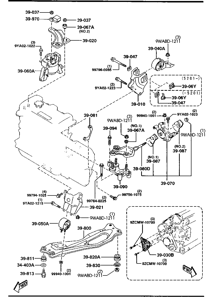 Engine & T/Mission Mountings