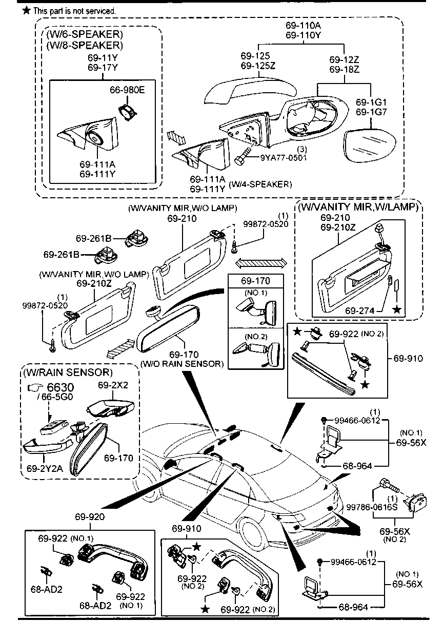 Visors Assist Handles Mirrors