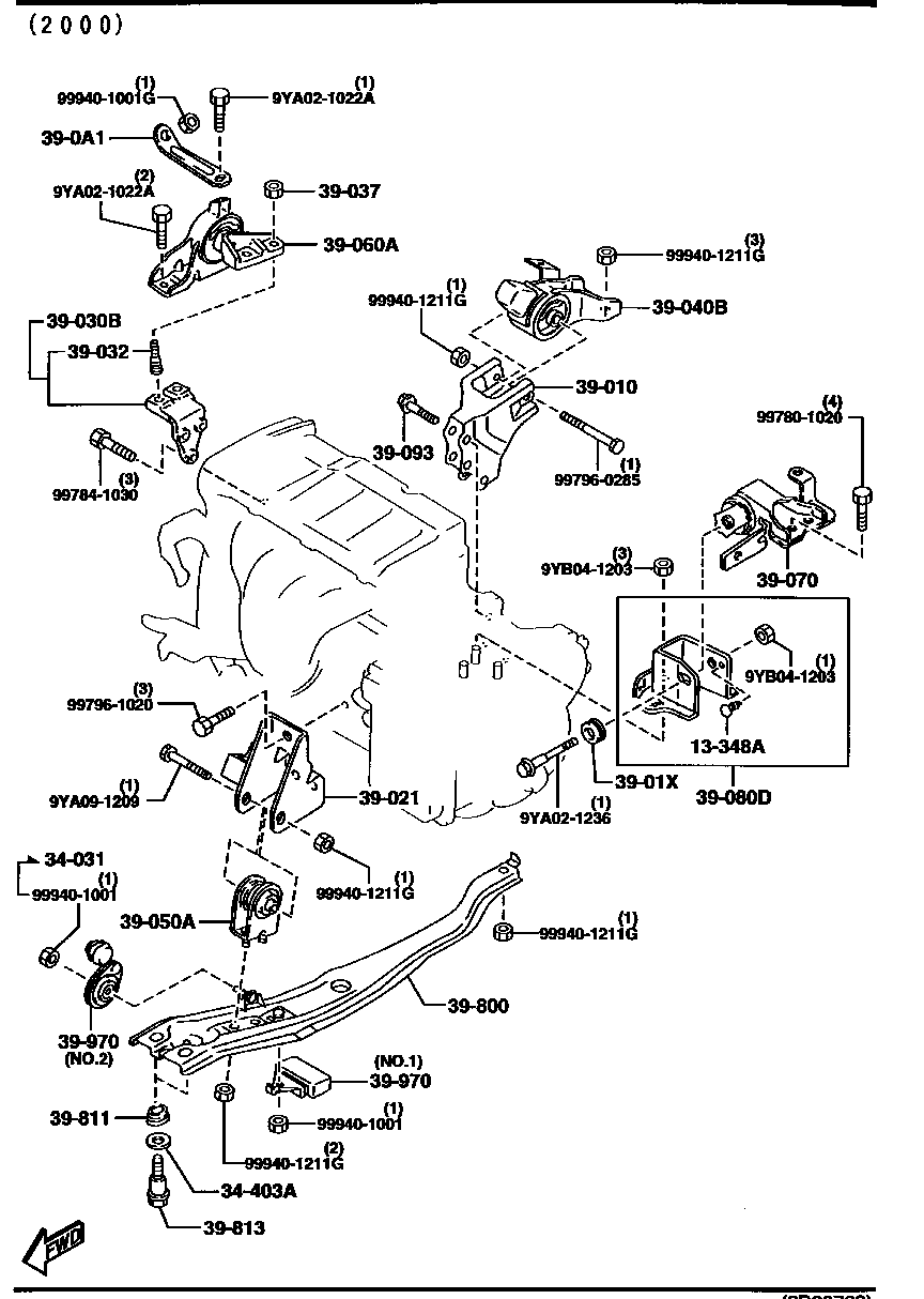Soportes de transmisión del motor