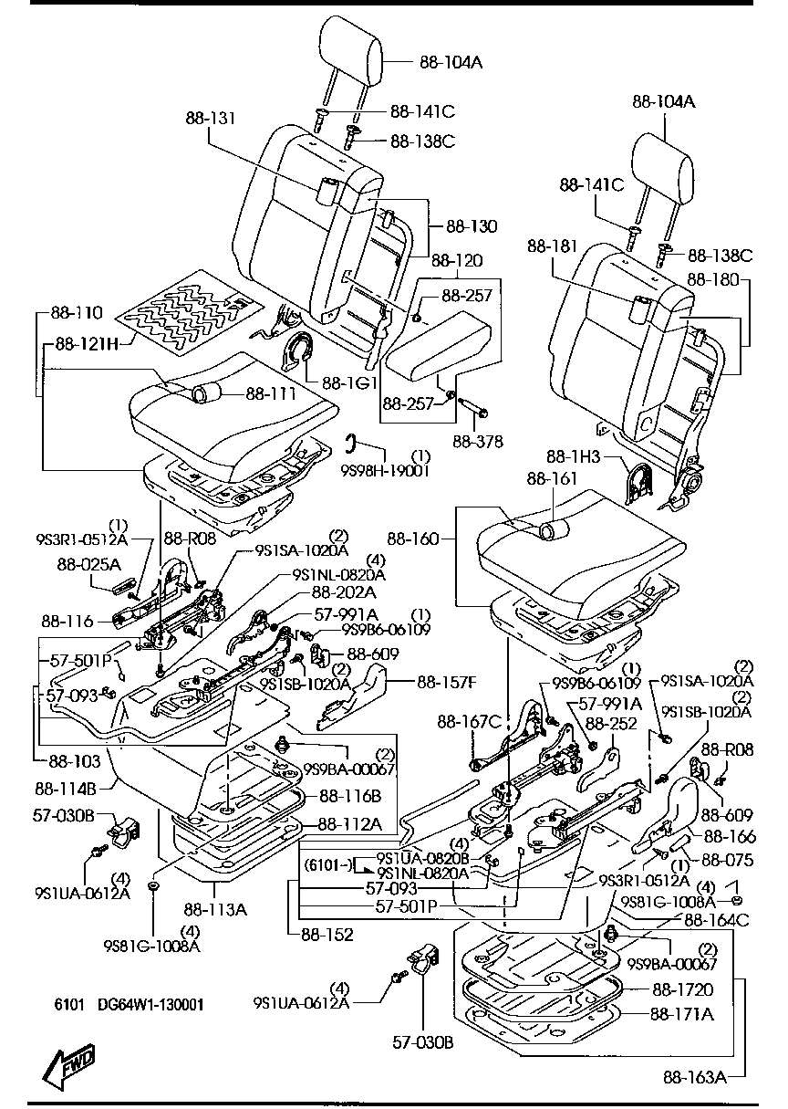 Asientos delanteros