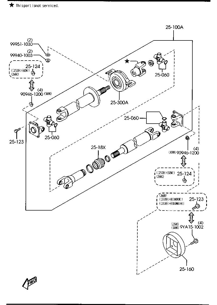 Rear Propeller Shaft