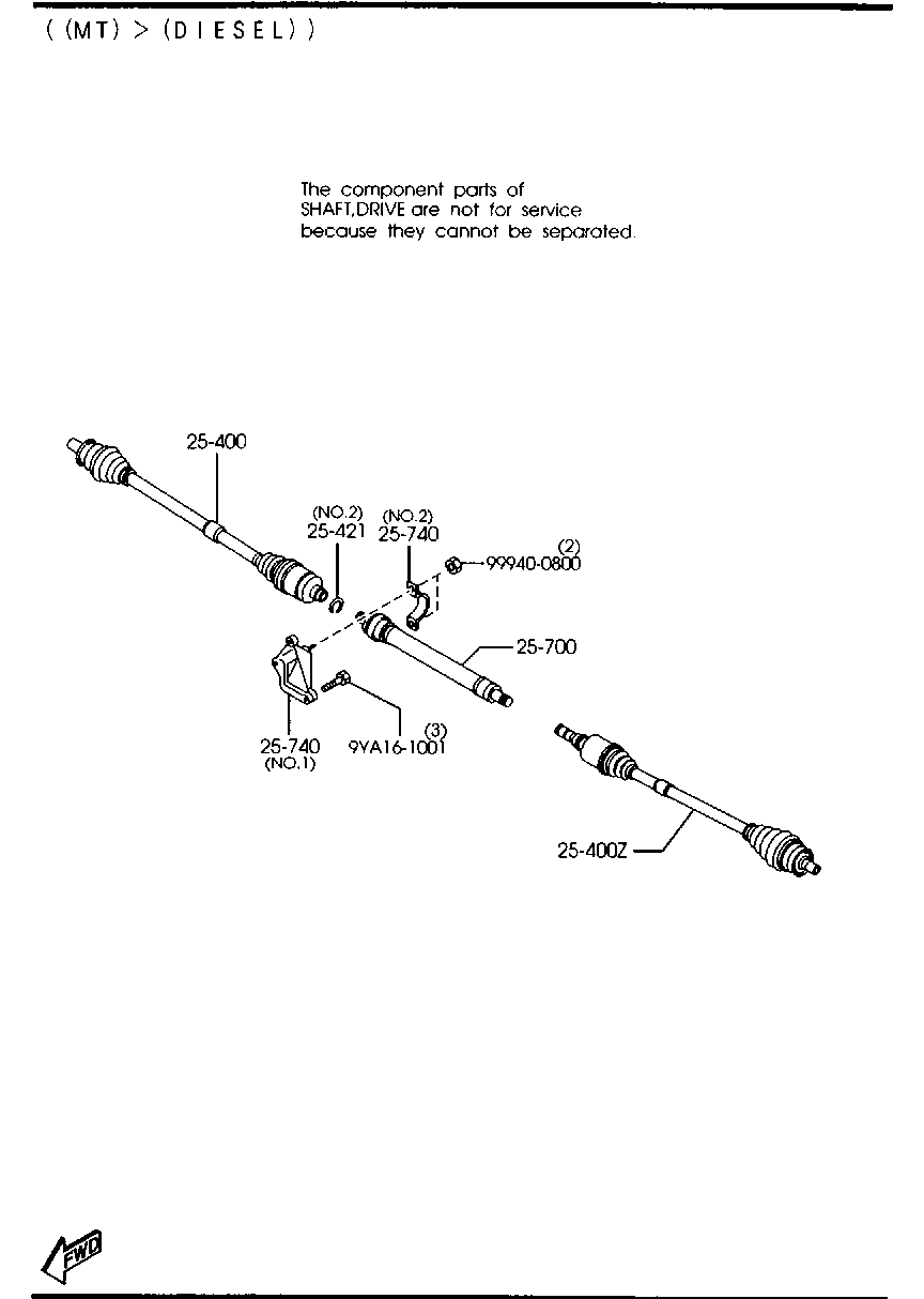 Front Drive Shafts