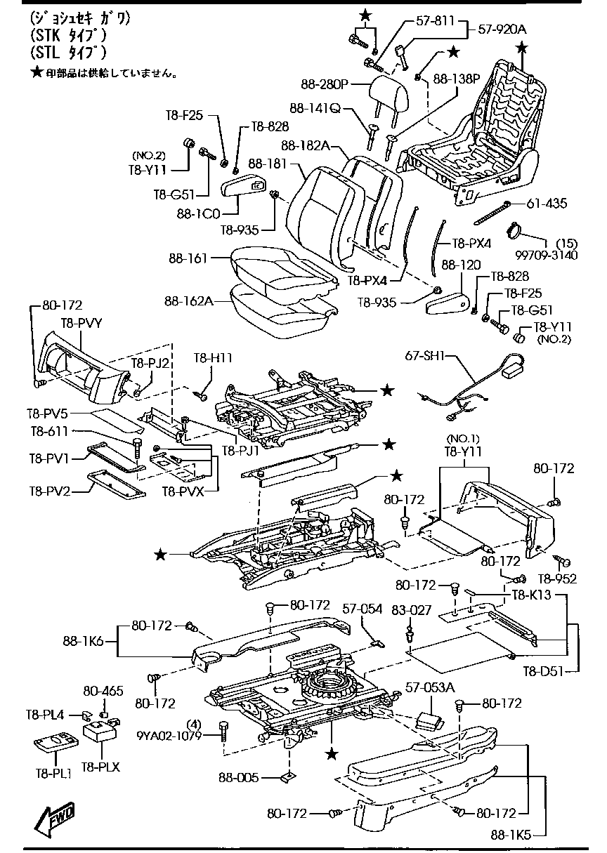 Asientos delanteros