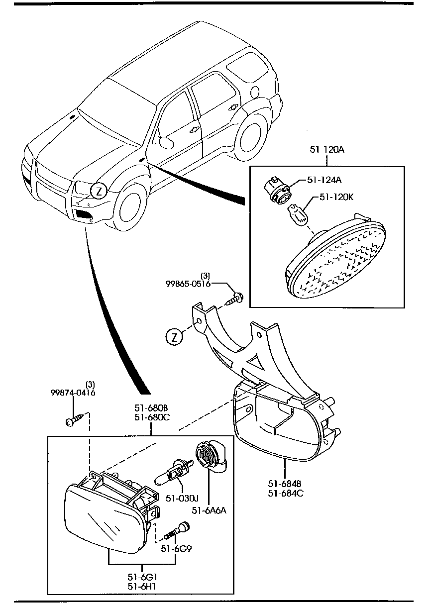 Front Combination Lamps