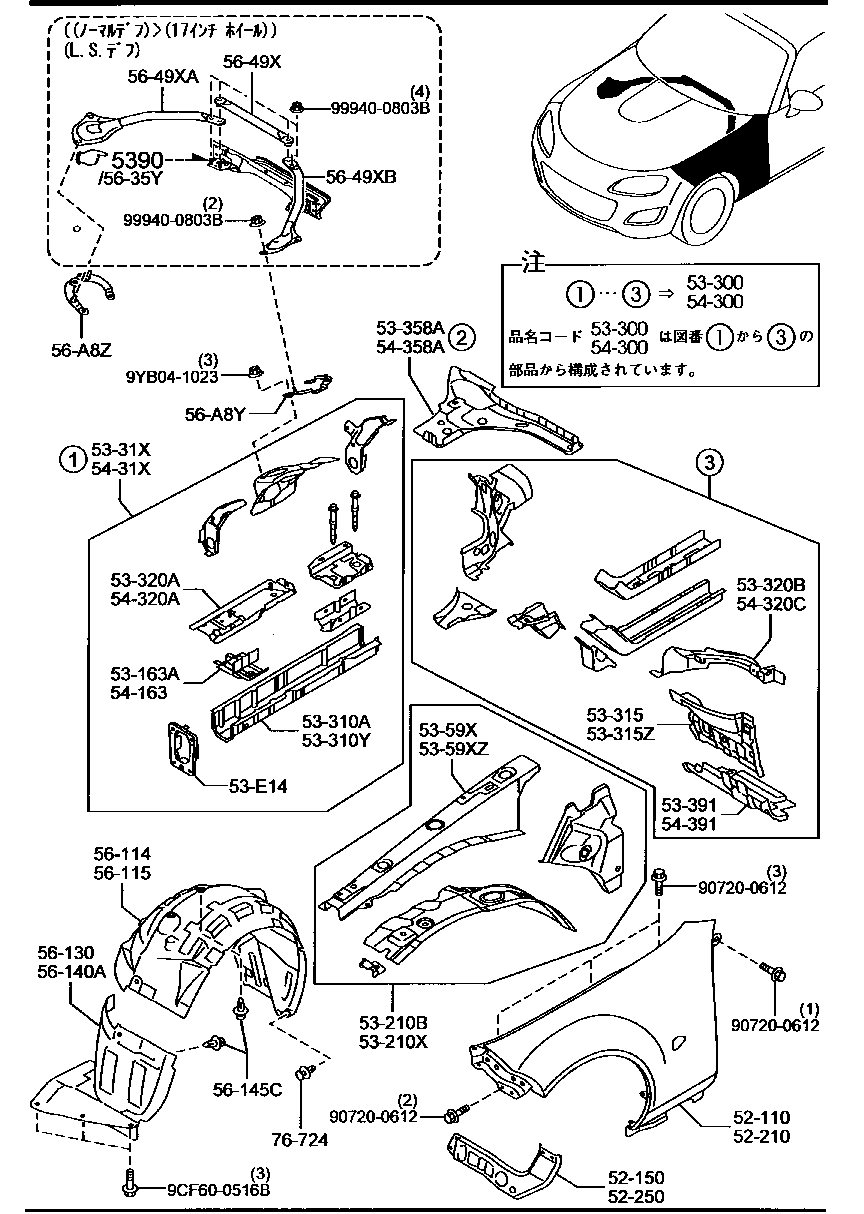 Fender & Wheel Apron Panels