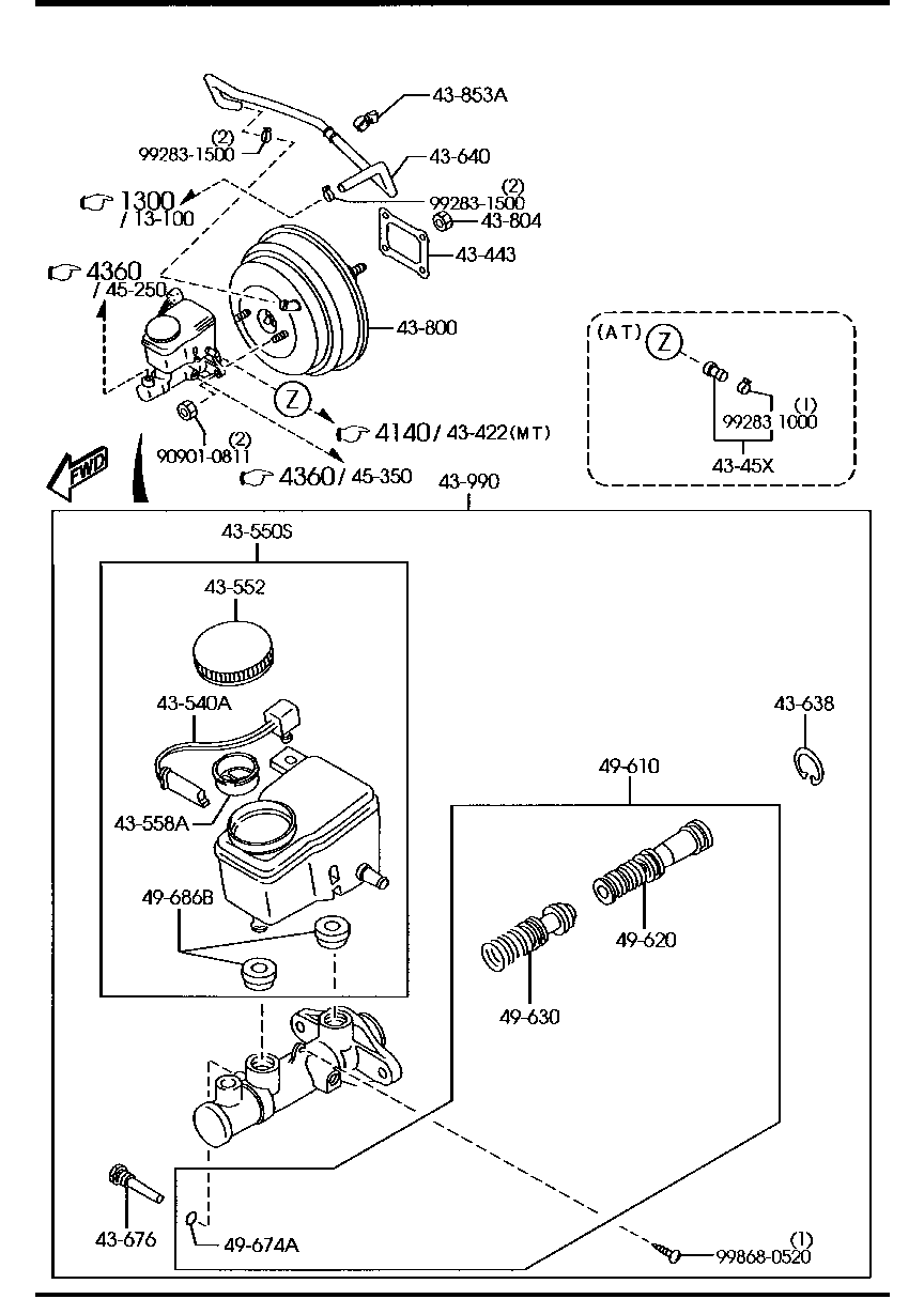 Brake Master Cylinder & Power Brake