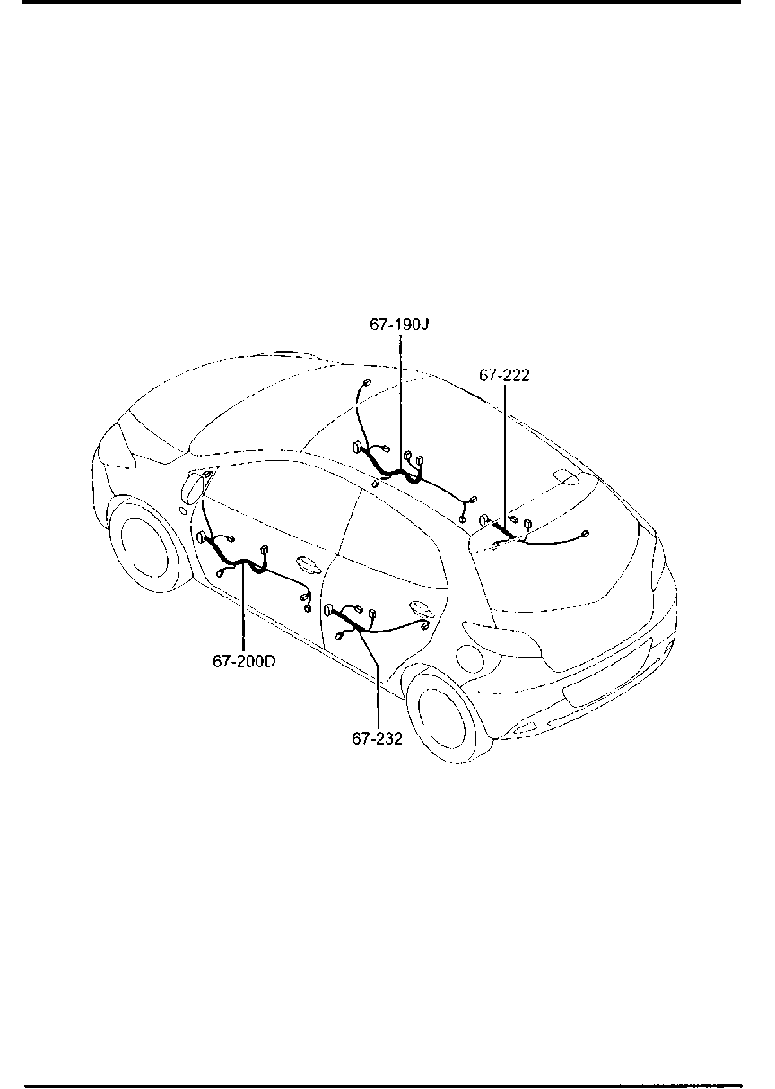 Door Floor Ceiling Wiring Harnesses