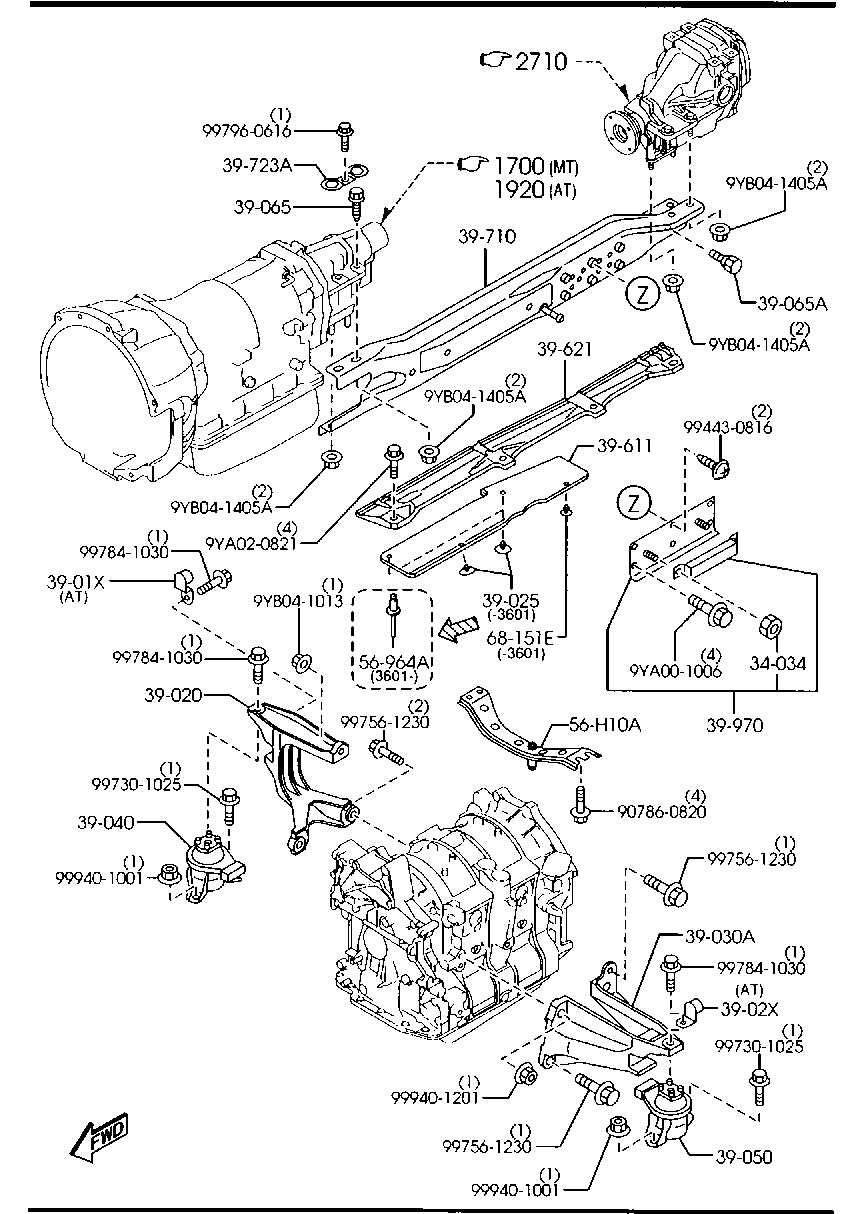 Engine & T/Mission Mountings