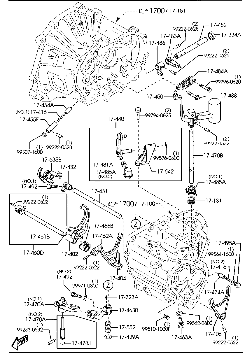 Sistema de control de cambio de transmisión manual