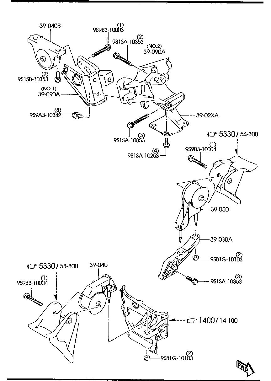 Engine & T/Mission Mountings