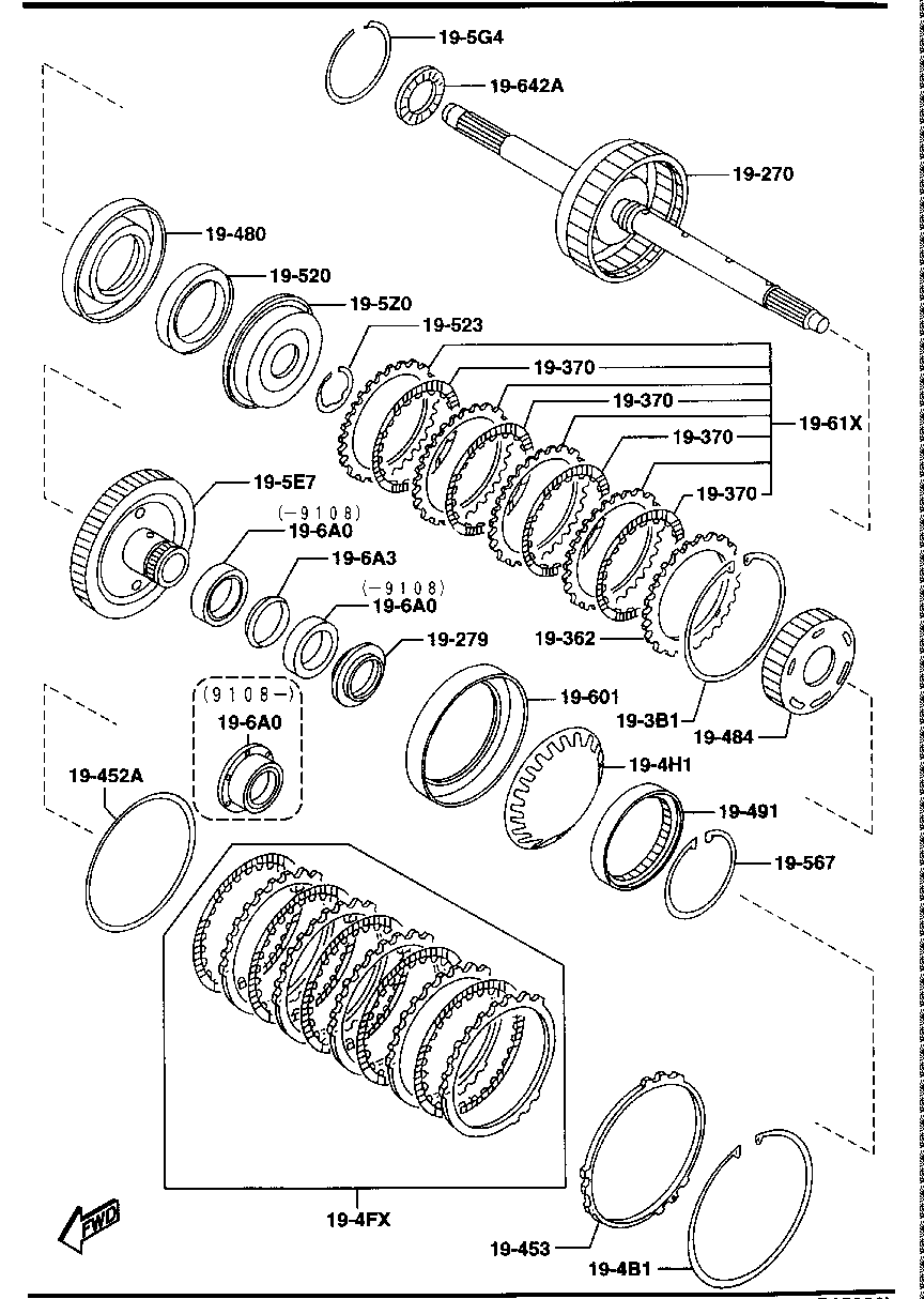 Transmission Governor, Low & Reverse Piston
