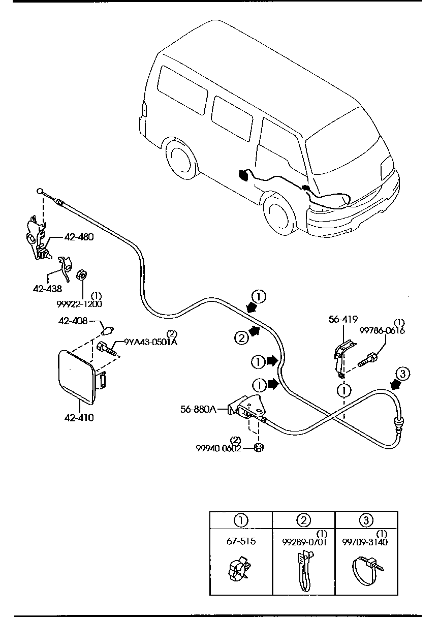 Abridor de tapa de combustible