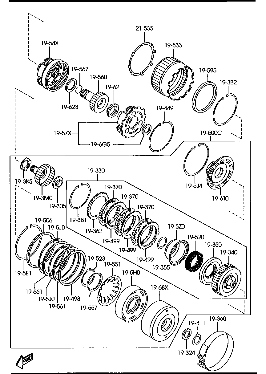 Transmission Clutches & Planetary Gears