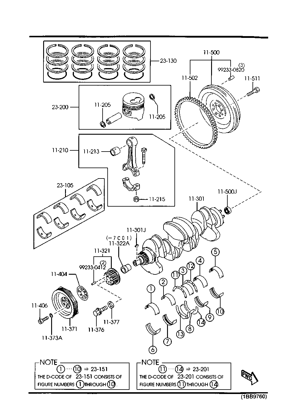 Piston, Crankshaft & Flywheel